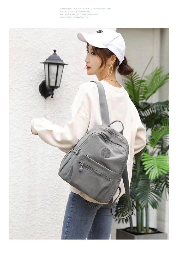 Go-Done MUKAITE 11L Mini Fashion Backpack for Women - Small Nylon Ladies Backpack, Lightweight Shopping Backpack (Small Size) - Perfect for Travel, Work, and Daily Use
