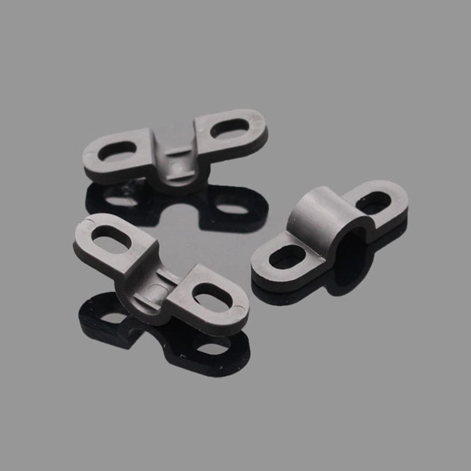 12Pcs Black Wire Shelf Loop Clips with Screws & Expansion Tubes - Heavy Duty Shelving Organizer for Kitchen, Garage, Closet Storage