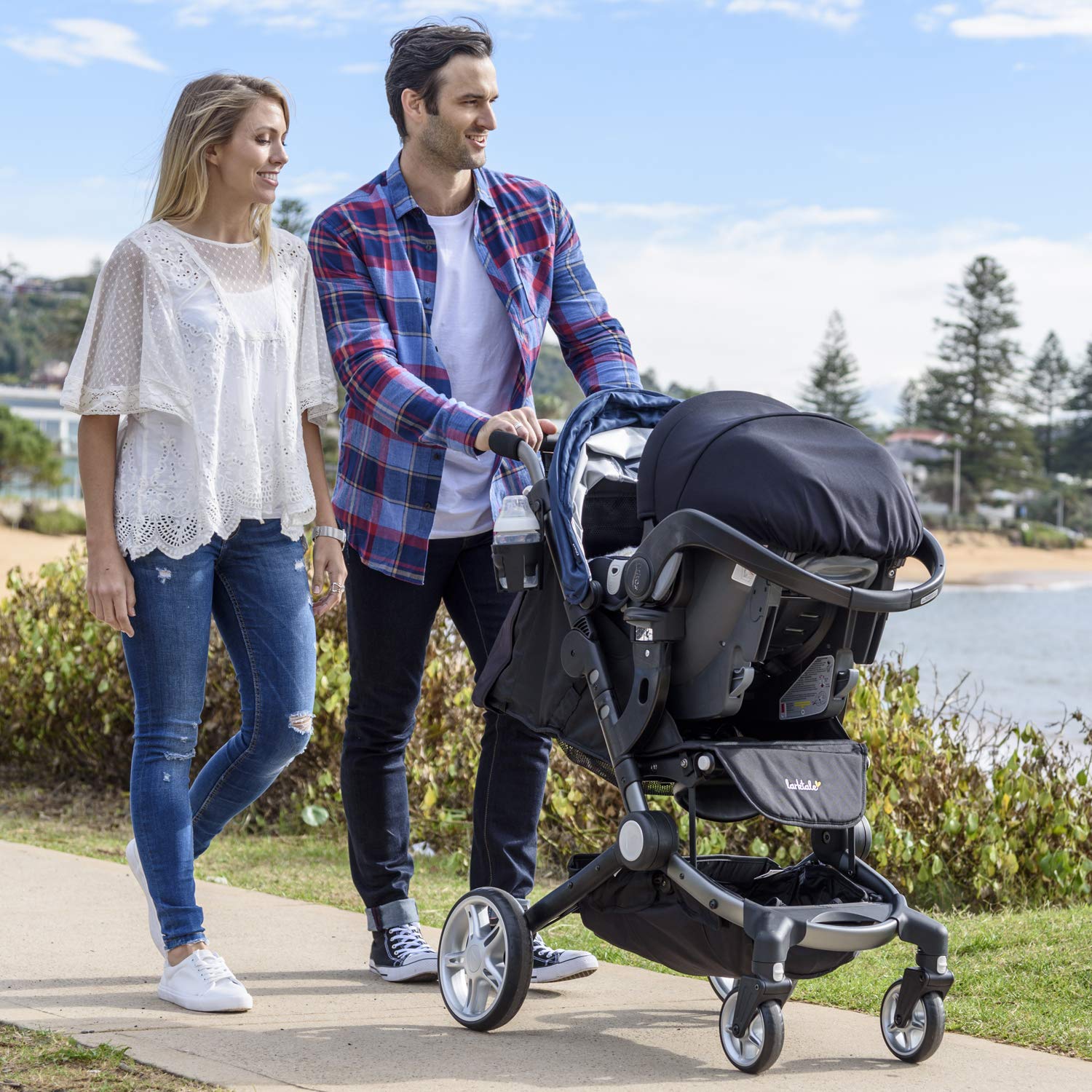 Larktale Infant Car Seat Adapter for Coast Stroller - Britax Compatible Baby Carrier Stroller Accessory | Perfect for Travel, Shopping & Daily Outings with Newborns