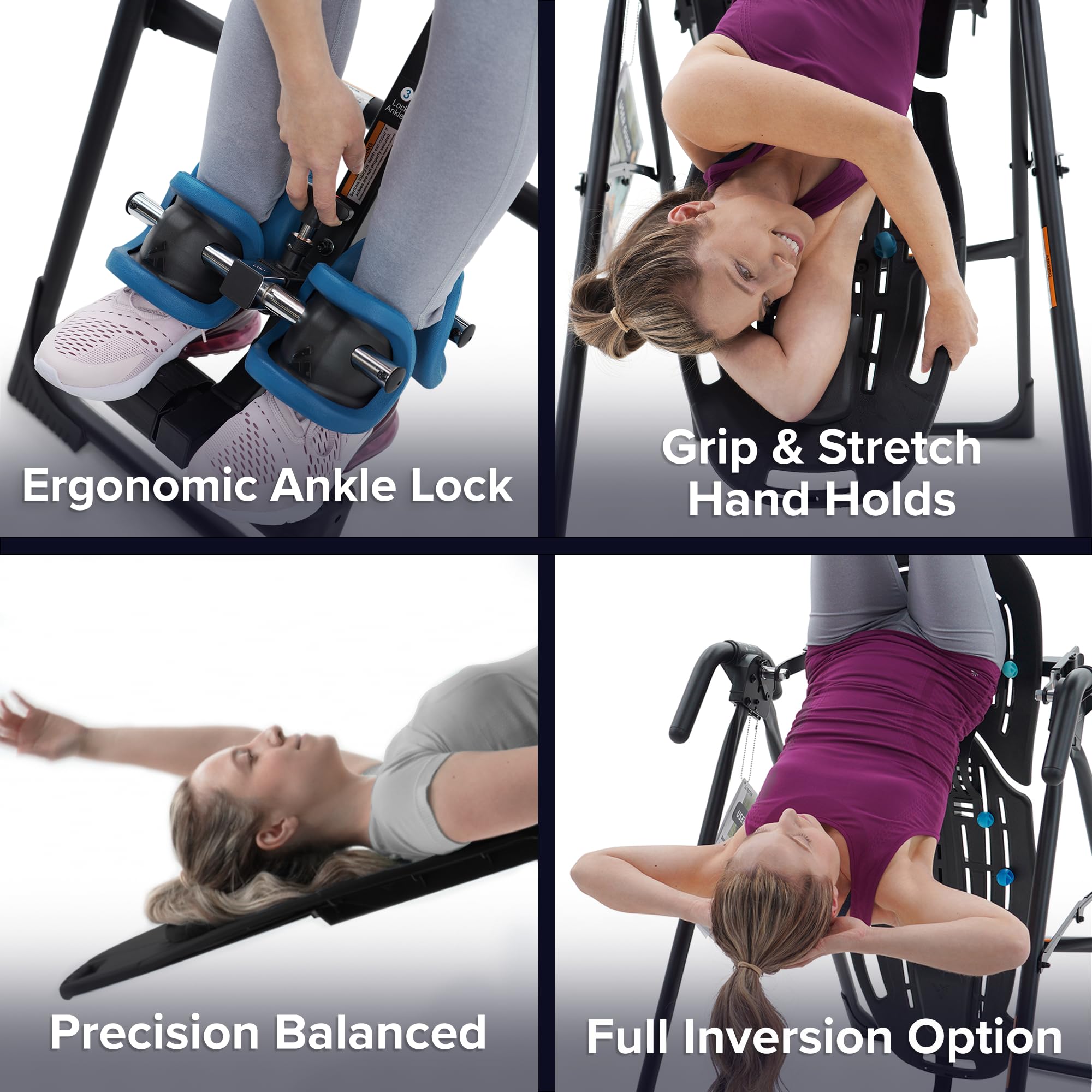 Teeter EP-560 Ltd. Inversion Table for Back Pain Relief - FDA-Registered & UL Safety-Certified - 300 lb Weight Capacity - Home Gym Equipment for Spinal Decompression and Post-Workout Recovery