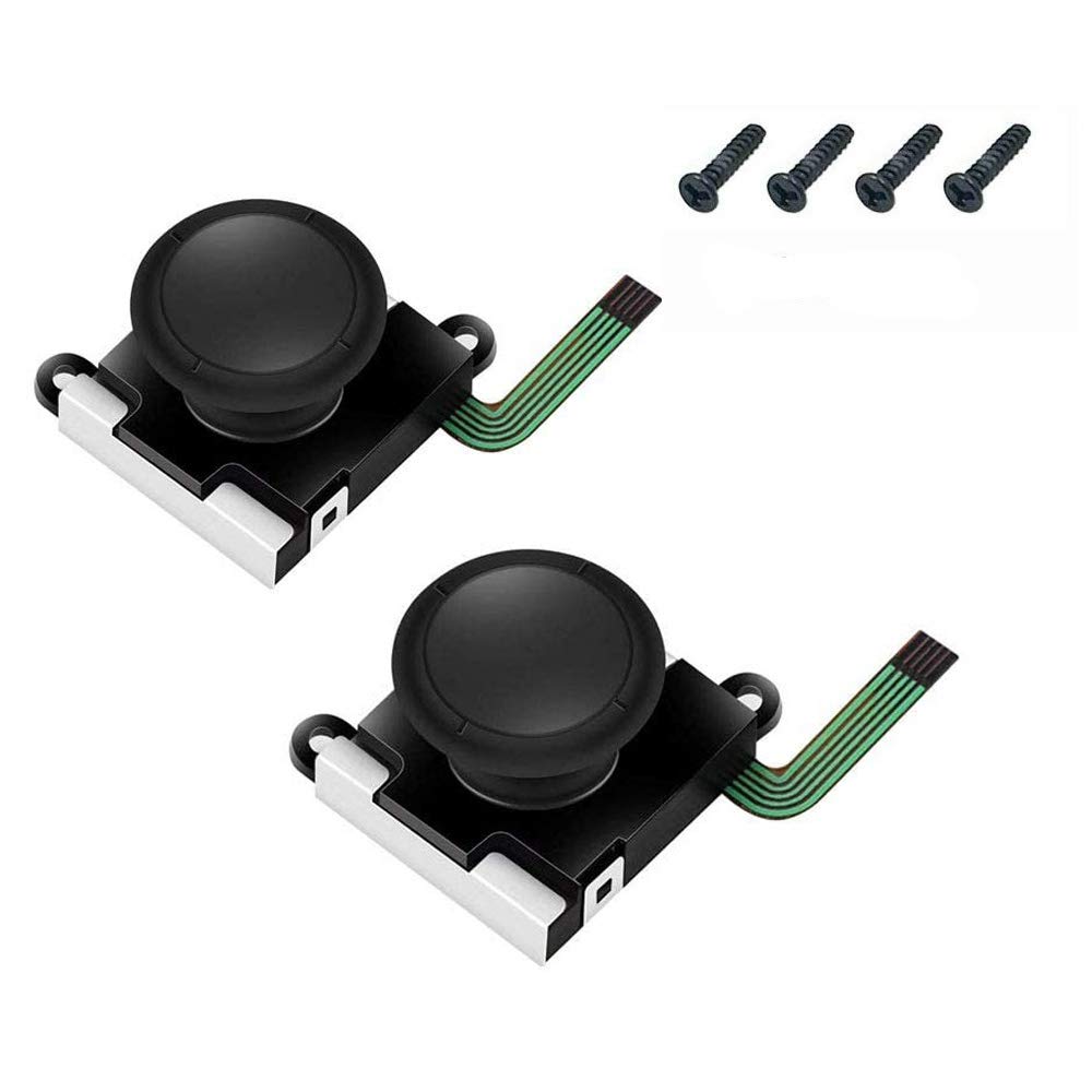 RGEEK 2 Pack 3D Analog Joystick Thumb Stick Replacements for Nintendo Switch Joy-Con & Switch Lite - Left/Right Repair Parts for Drift Fix - Perfect for Gaming, DIY Repairs & Controller Maintenance