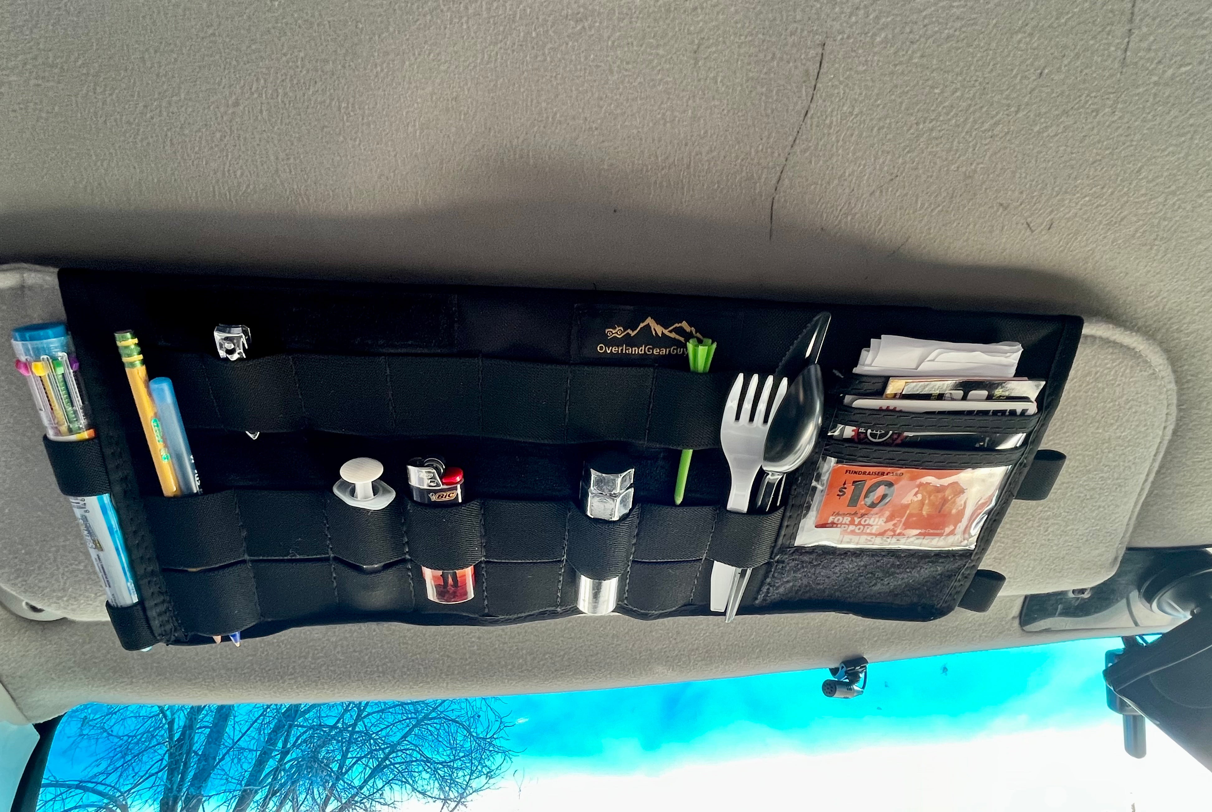 Ford Econoline Van Sun Visor Organizer - Car Storage Accessory for Sunglasses, Phone & Documents | Perfect for Road Trips & Daily Commutes