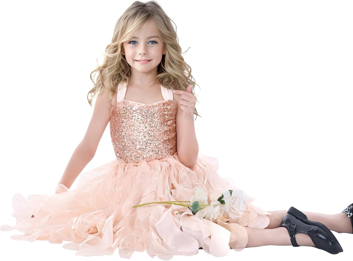 Sparkly Sequin Party Dress for Women - Elegant Evening Gown for Prom, Cocktail, Wedding & Special Occasions