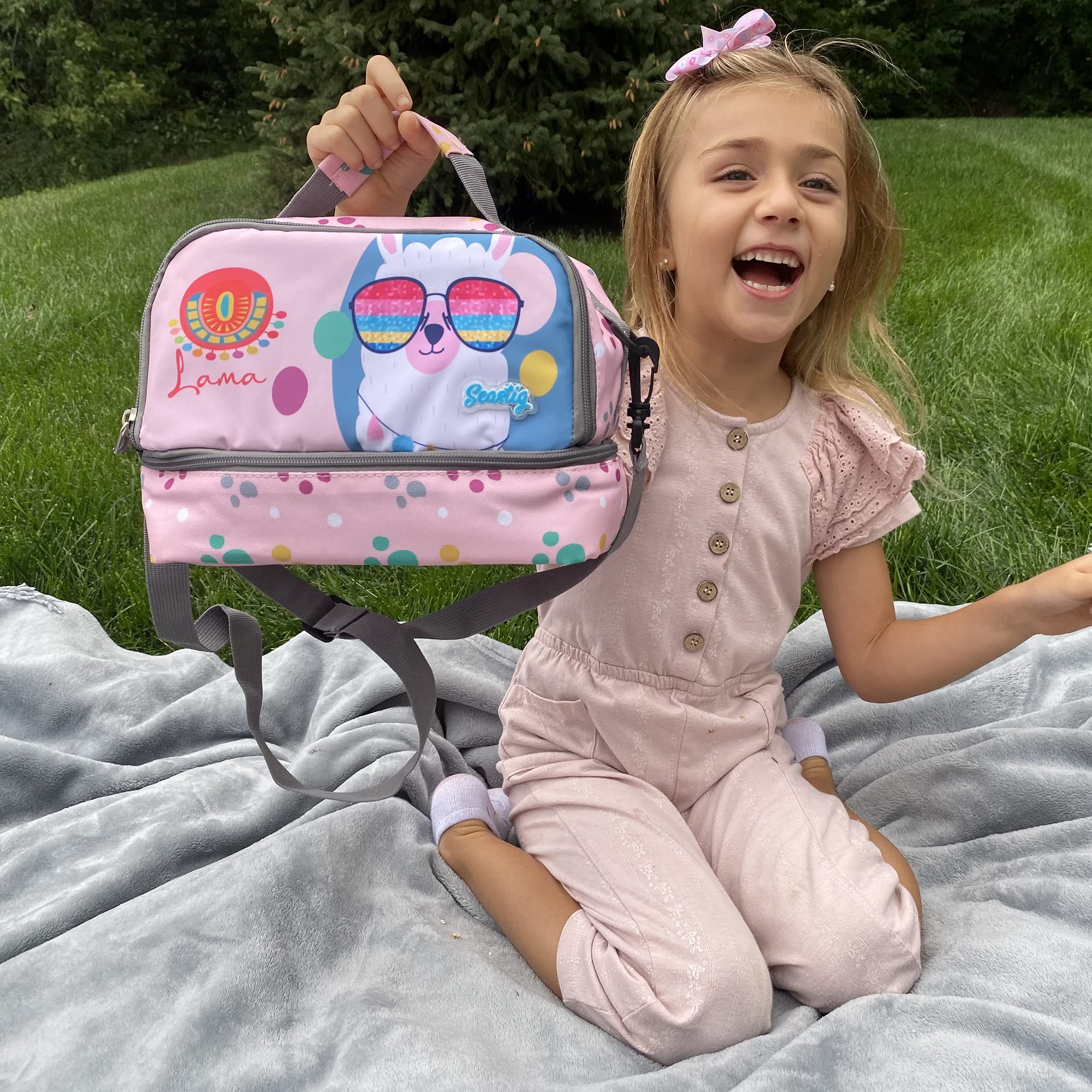 Seastig 18in Rolling Backpack for Kids - Wheeled School Backpack with Double Handle & Wheels - Perfect for School, Travel, and Daily Commute