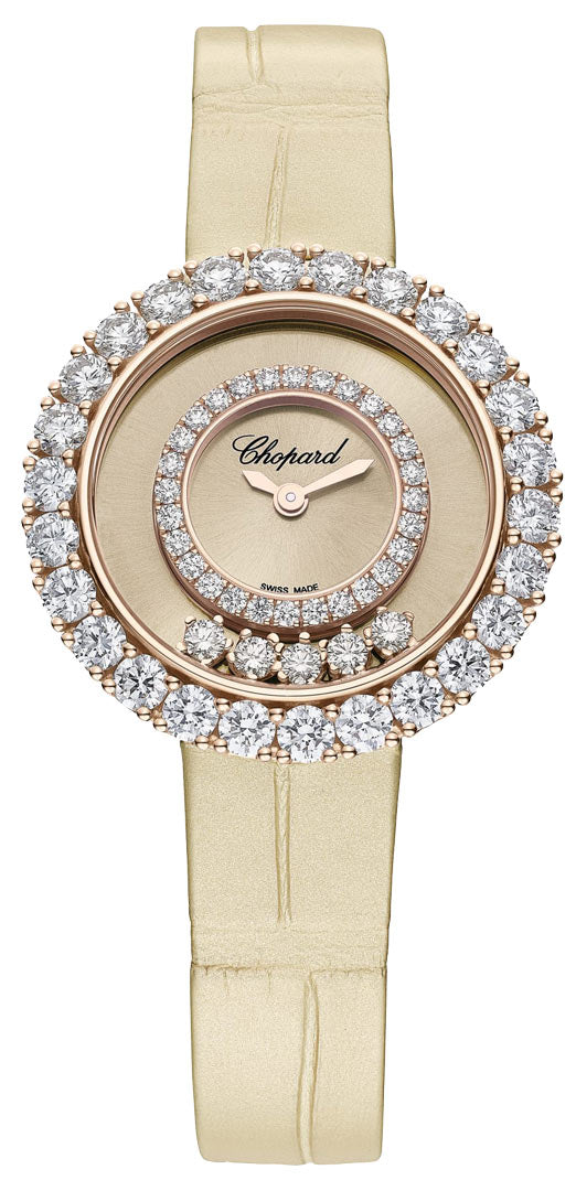 Chopard Happy Diamonds 18K Rose Gold Women's Luxury Watch - Elegant Dress Watch for Special Occasions & Formal Events