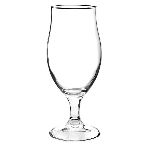 Steelite 17 Oz Beer Glass Set of 6 - Heavy Duty Pub Glasses for Home Bars, Restaurants & Parties - Perfect for Draft Beer, Lager & Ale - Durable Commercial Grade Glassware