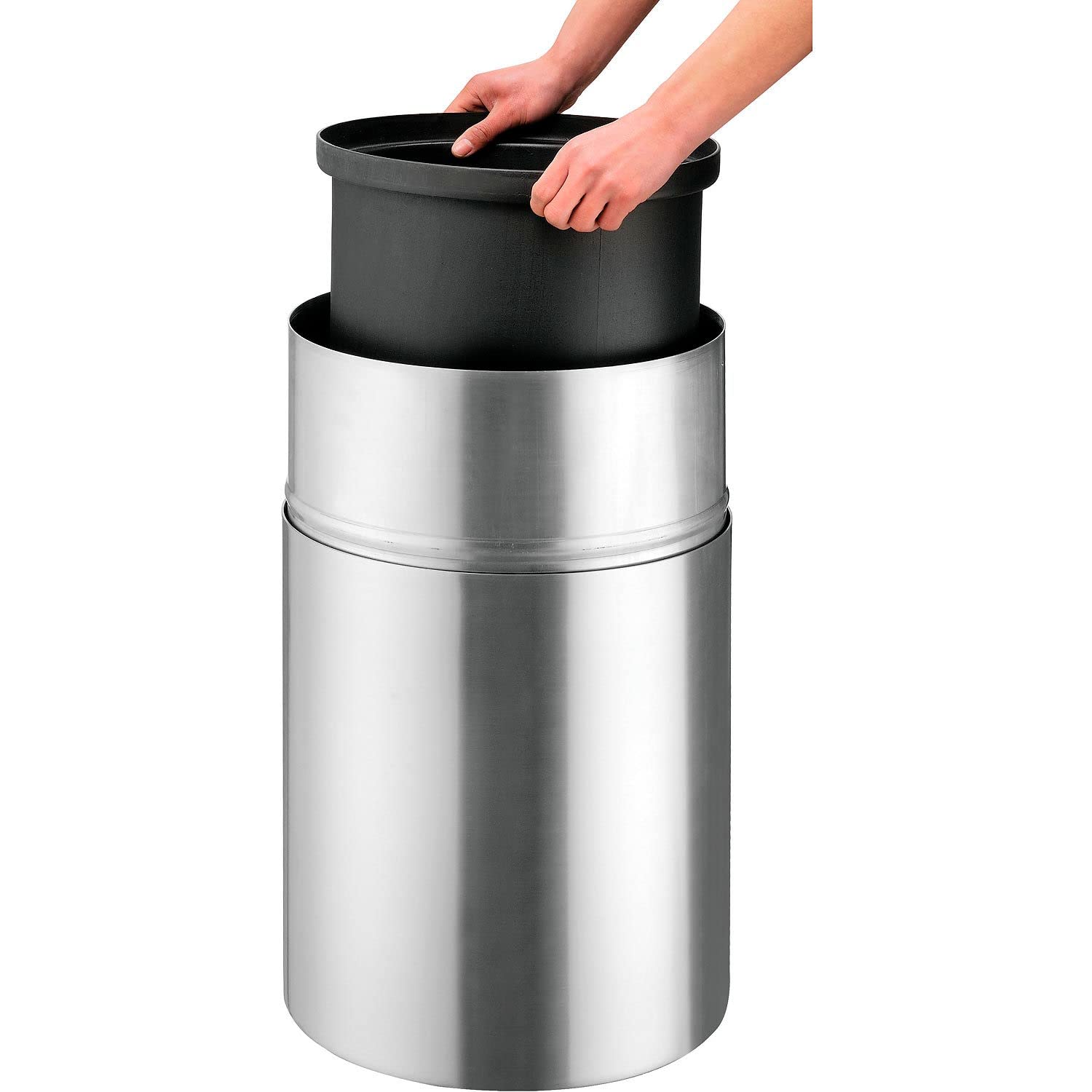 20 Gallon Rigid Plastic Liner for Aluminum Trash Can - Durable Waste Bin Liner for Kitchen, Office & Outdoor Use
