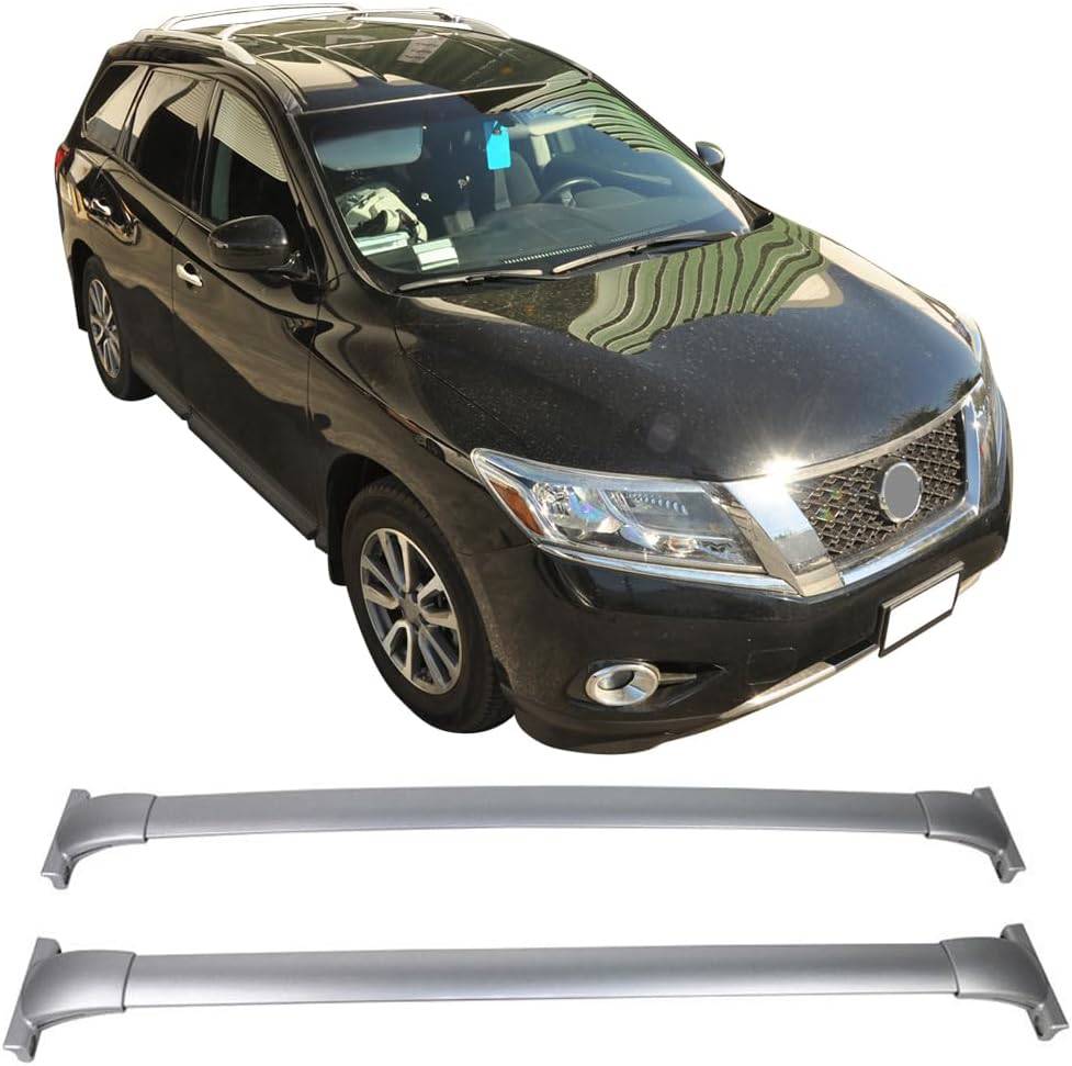 Nissan Pathfinder 2013-2020 Roof Rack Cross Bars - 2PC Heavy Duty Luggage Carrier for SUV - Perfect for Road Trips, Camping Gear & Outdoor Adventures