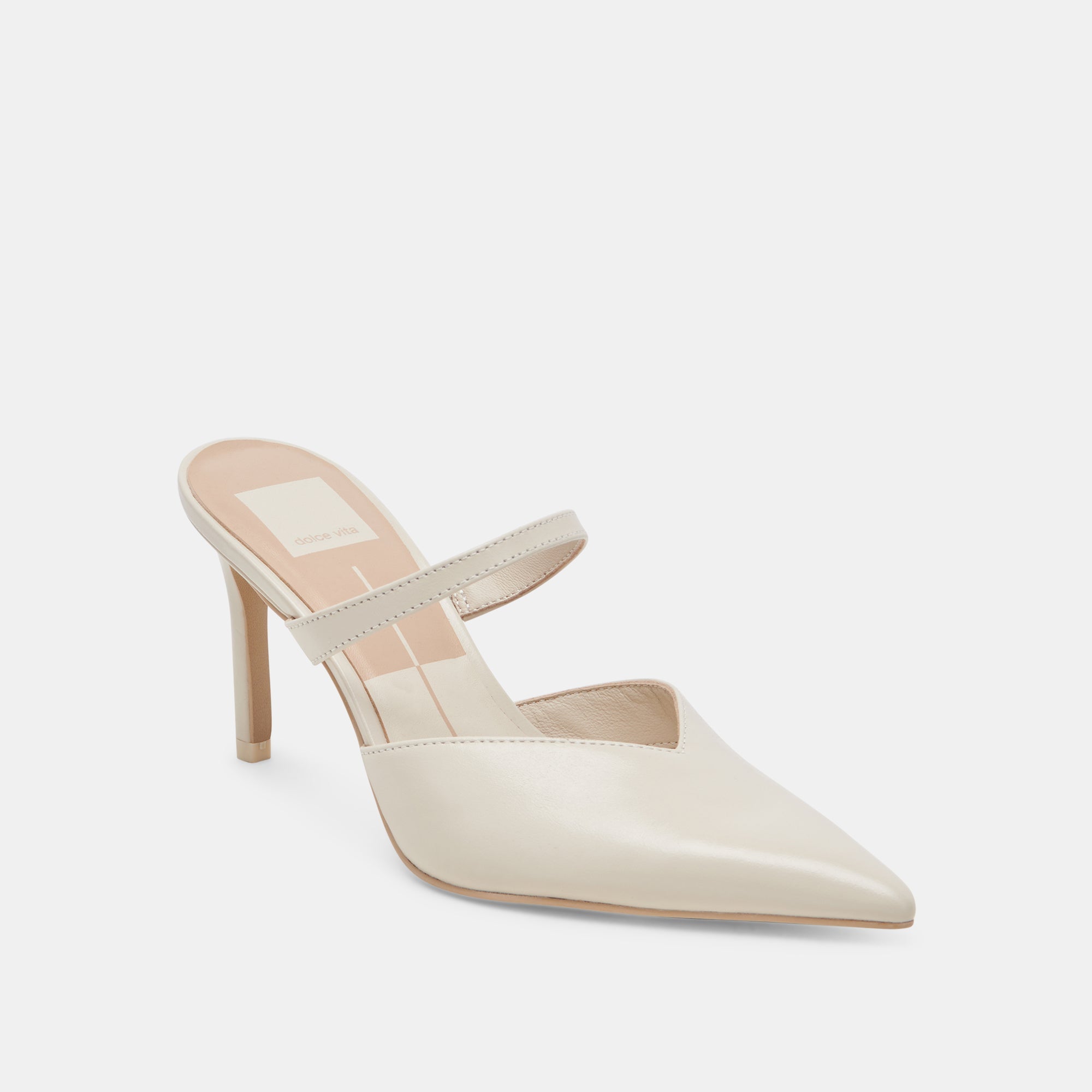 KANIKA White Crinkle Patent Leather High Heels for Women - Elegant Dress Shoes for Parties, Weddings & Evening Events