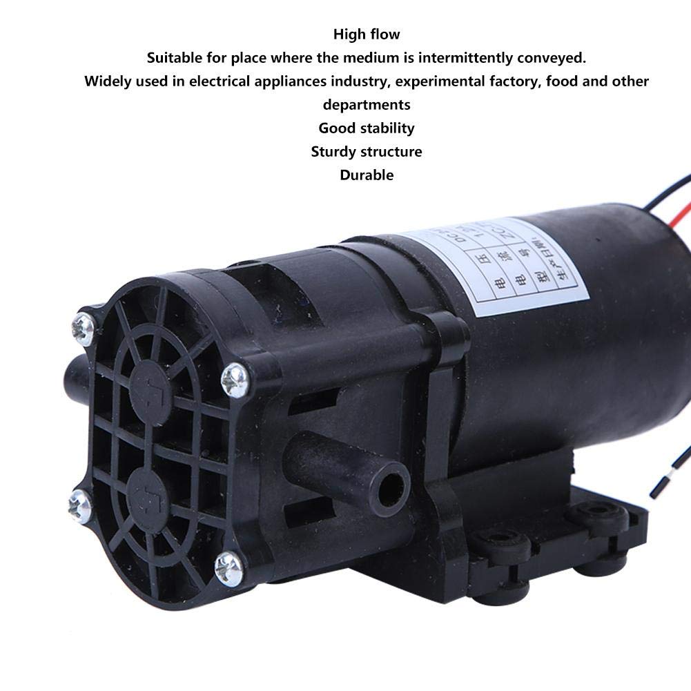 24V DC Self-Priming Diaphragm Water Pump ZC-750 - Fresh Water Transfer for Purifiers, Filling Machines | Valentine's Day Carnival Special | Ideal for Home Water Systems & Small Industrial Applications