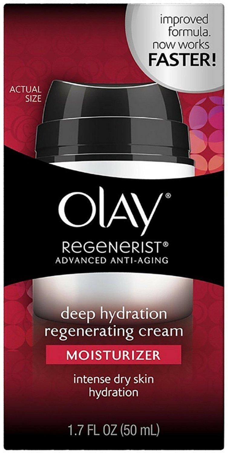 OLAY Regenerist Advanced Anti-Aging Deep Hydration Regenerating Cream - 1.7 oz (3-Pack) | Moisturizing Face Cream for Wrinkles & Fine Lines | Day & Night Skincare Routine for Mature Skin
