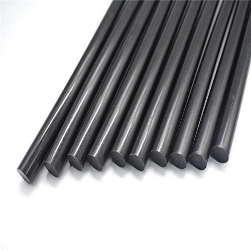 10-Pack 7mm Black Hot Melt Glue Sticks for Electric Glue Guns - DIY Crafts, Scrapbooking, Car Dent Repair & Alloy Accessories (150mm Length) - Perfect for Home Repairs, School Projects & Creative DIY