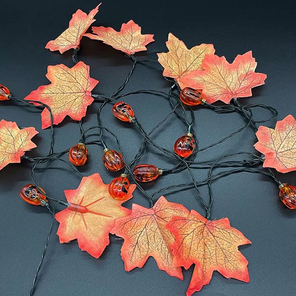 Solar Powered LED Maple Leaf String Lights - 50Pcs 7M Fairy Lights with 8 Modes for Halloween, Fall, Thanksgiving & Christmas Decorations - Outdoor/Indoor Party, Garden, Wedding, Home Decor