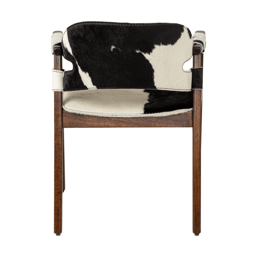 Cyan Design 11811 Boss Chair L 19013 - Black Hair On Hide Leather Office Chair for Executive Workspace & Home Office Decor