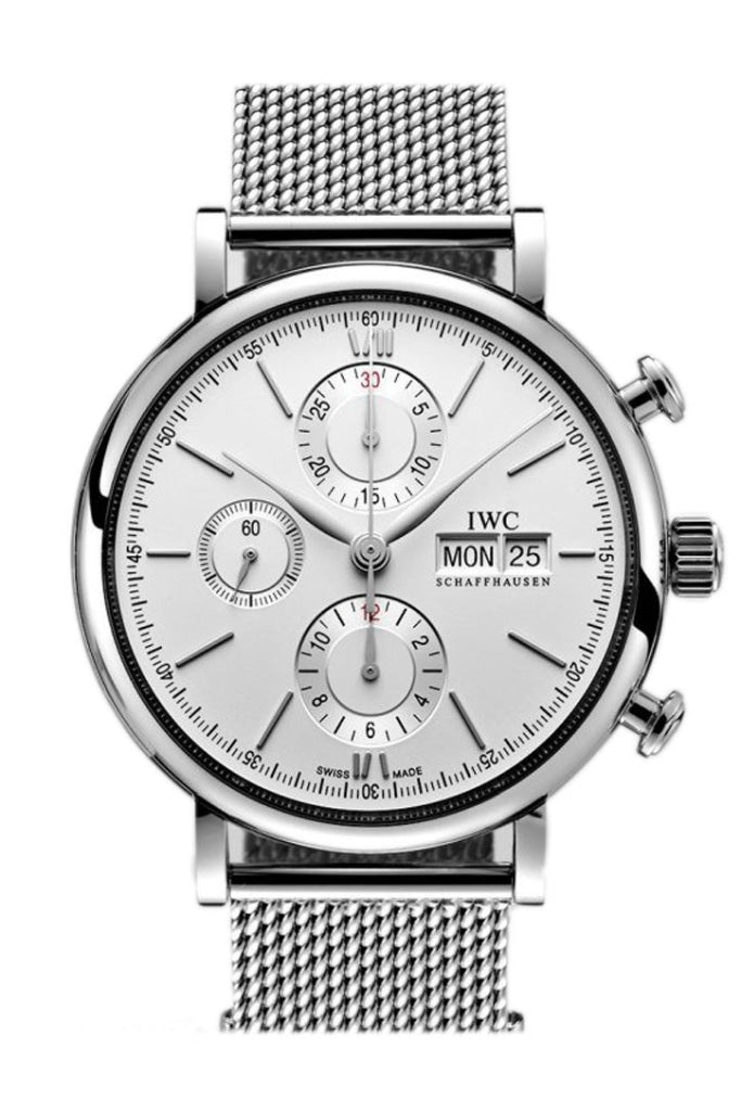 IWC Portofino Automatic Chronograph Silver Dial 42mm Men's Watch IW391009 - Luxury Swiss Timepiece for Business, Formal & Special Occasions