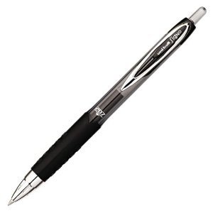 Uni-ball Signo 207 Retractable Gel Pen - Medium Point, Black Ink (12-Pack) for Smooth Writing, Office Use, Note Taking & School Projects