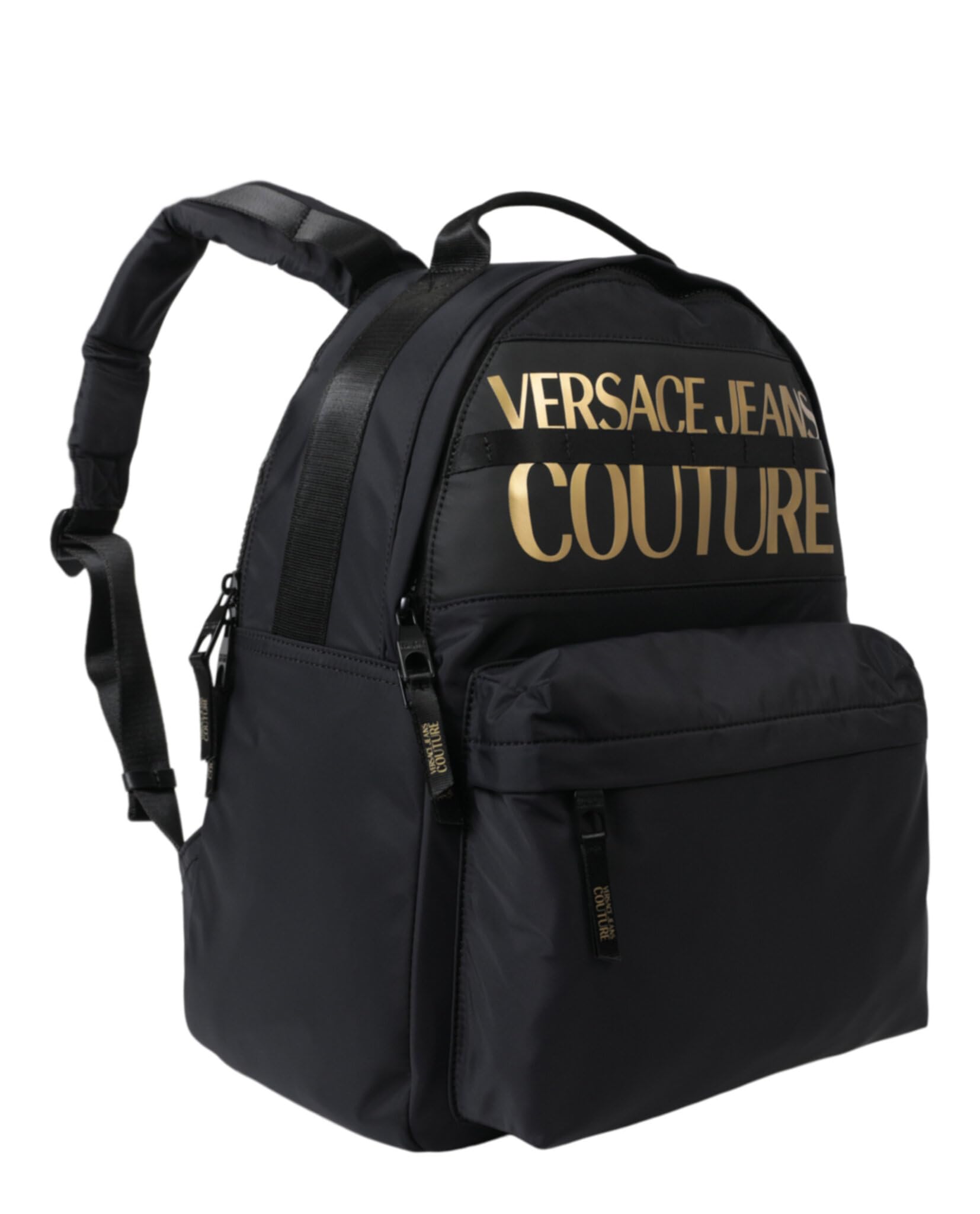 Versace Jeans Couture Men's Backpack - Stylish Black Designer Bag for Work, Travel & Daily Use