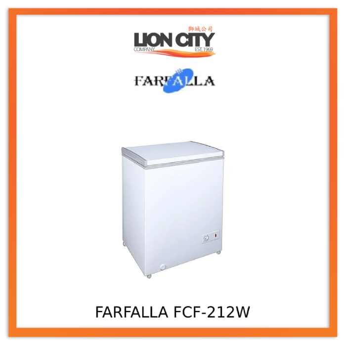 Farfalla FCF 212W 7.5 Cubic Feet Upright Freezer with Dual Temperature Zones - Perfect for Home, Restaurant, and Garage Storage of Frozen Foods and Beverages