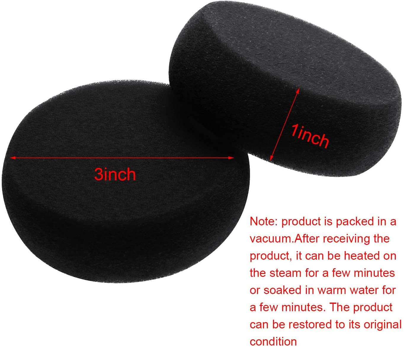 Penta Angel Round Sponges 10Pcs - 3 Inch Yellow Synthetic Artist Sponges for Watercolor Painting, Pottery Clay, Ceramics & Wall Art - Perfect for DIY Crafts, School Projects & Professional Artwork (Black)