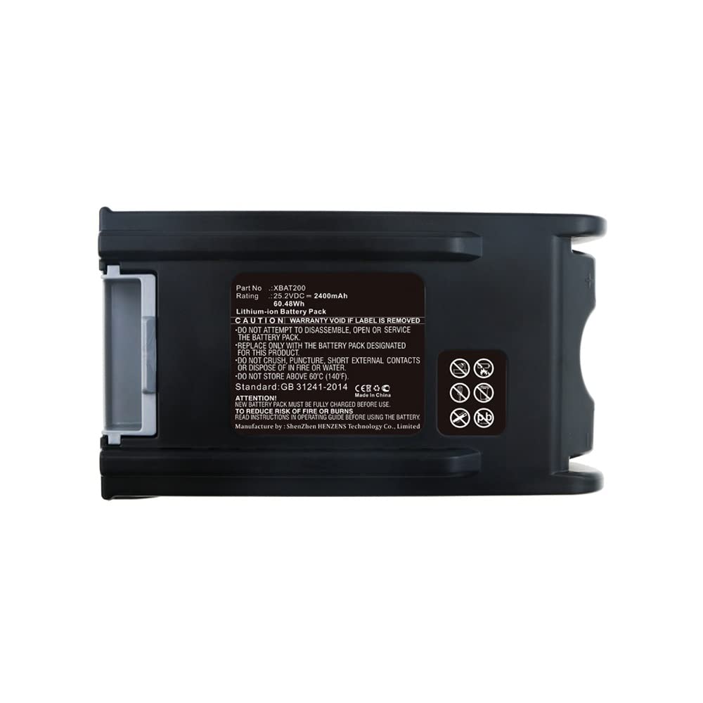 Synergy Digital Shark IF250 Vacuum Cleaner Battery - 25.2V 2400mAh Li-ion Replacement Battery for Shark XBAT200 Cordless Vacuums | Ultra High Capacity | Perfect for Home Cleaning, Pet Hair Removal & Quick Pickups