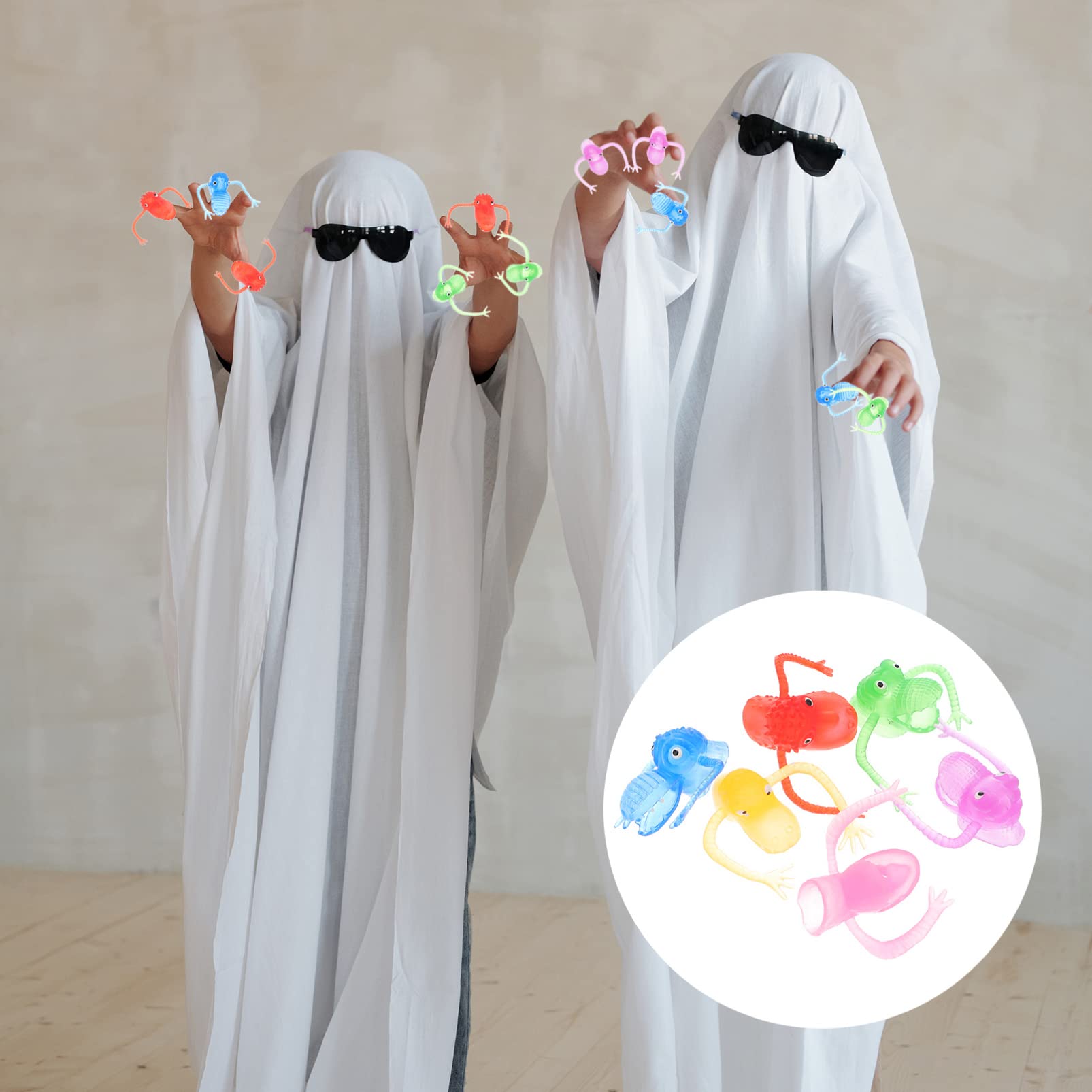 100 Pcs Scary Monster Finger Puppets Set - Fun Animal Hand Puppets for Kids, Party Favors, Halloween Toys - Perfect for Classroom Activities, Birthday Gifts & Pretend Play