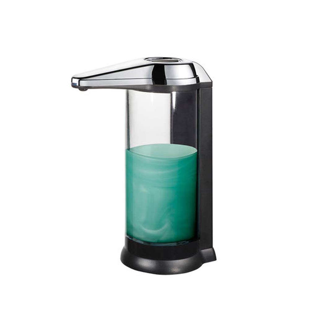 Automatic Soap Dispenser Wall Mounted - Hands-Free Sensor Soap Dispenser for Bathroom & Kitchen - 17oz Touchless Hand Sanitizer Dispenser (Chrome Finish) - Ideal for Home, Office, and Public Restrooms