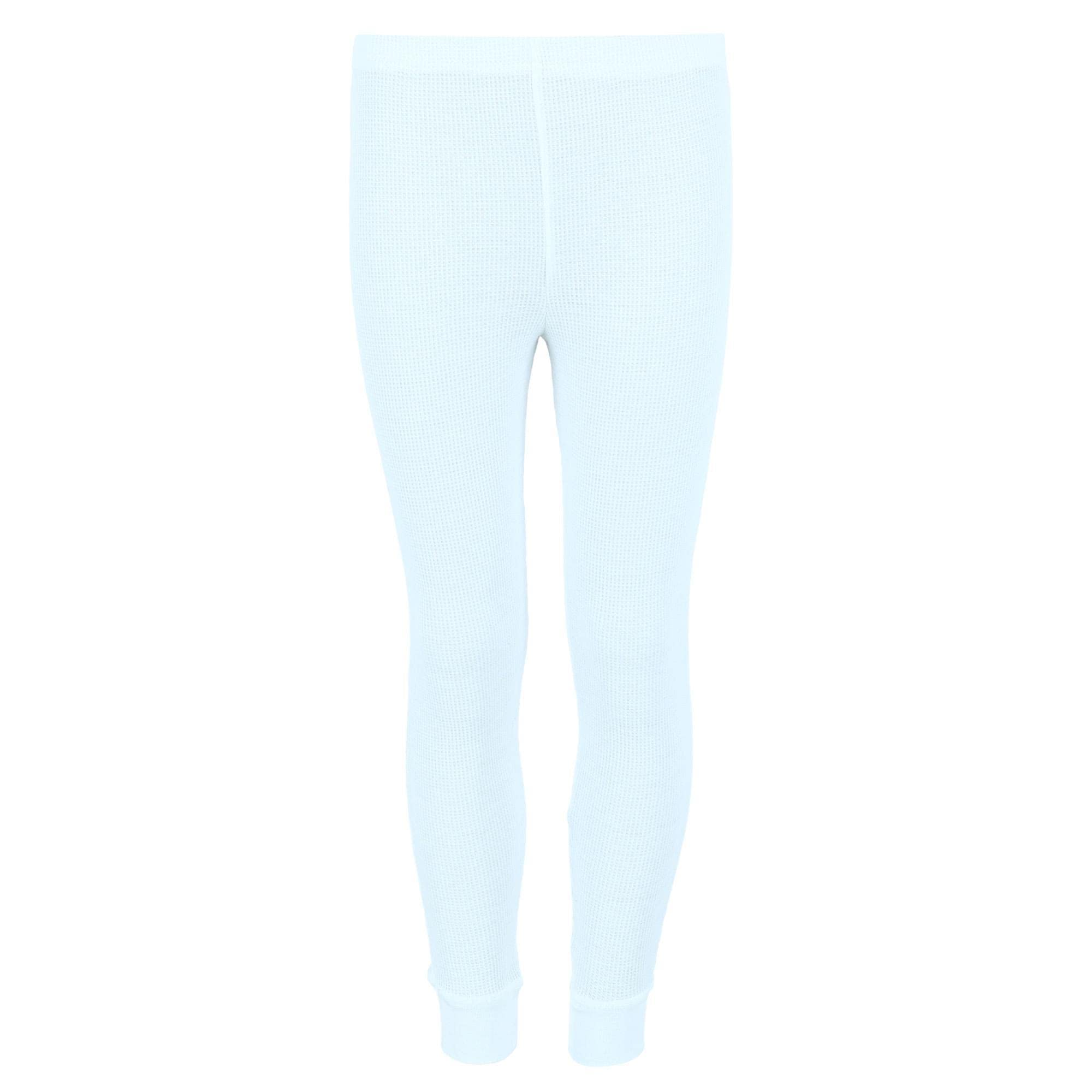 Rene Rofe Girls Thermal Underwear Set - 2-Piece Waffle Knit Long Johns for Winter Warmth - Perfect for Cold Weather, Layering & Outdoor Activities