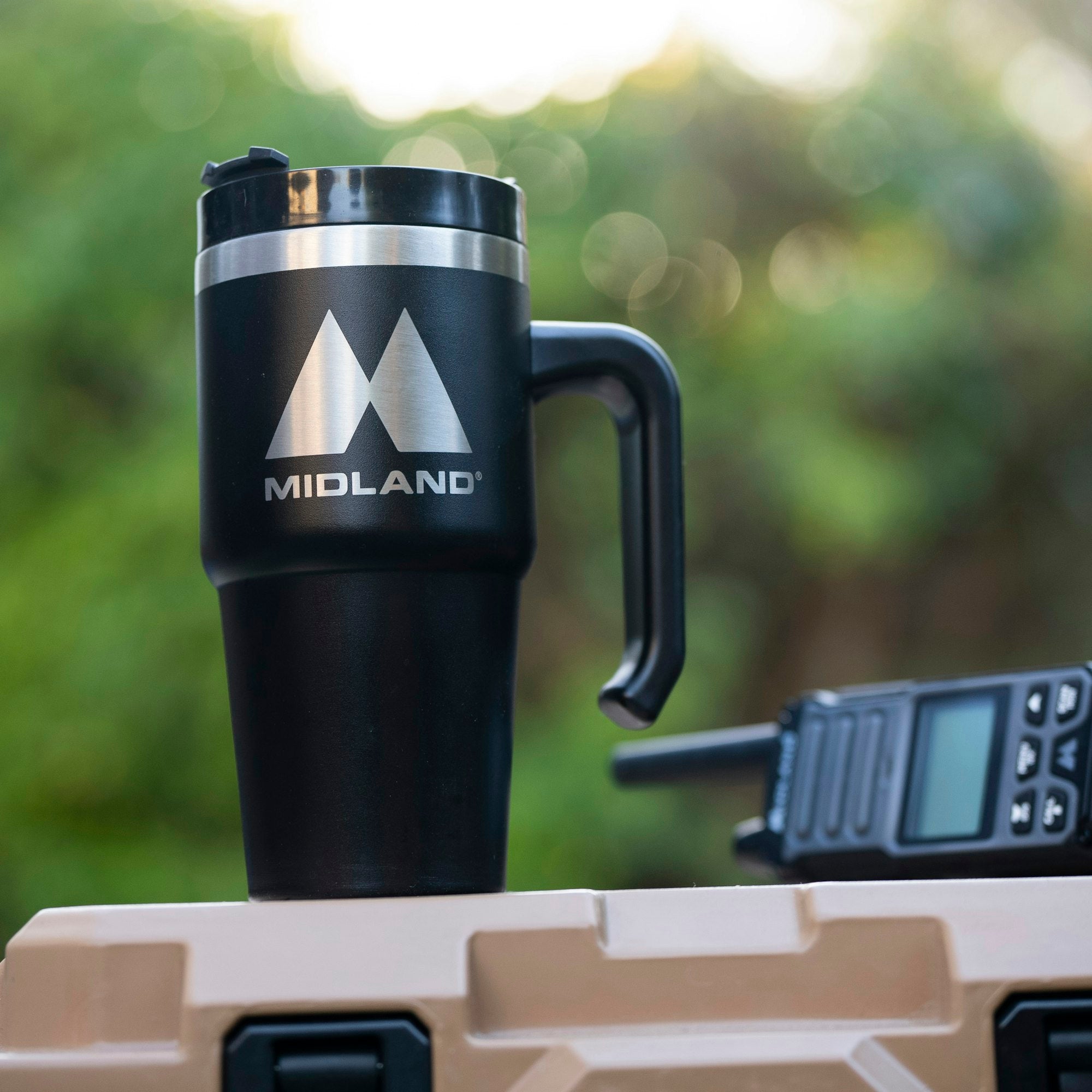 Midland EST 1959 Crest Tumbler - Vintage Insulated Stainless Steel Cup for Coffee, Tea & Cold Drinks - Perfect for Camping, Travel & Office Use