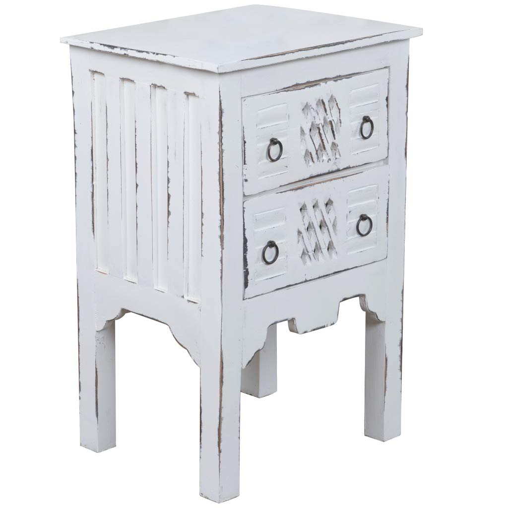 Rustic Country Cottage End Tables - Handcrafted Wooden Side Tables for Living Room, Bedroom & Porch | Perfect for Farmhouse, Cottagecore & Vintage Home Decor