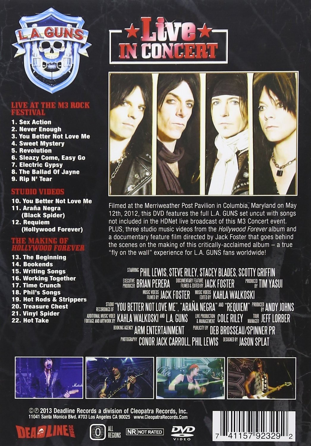 L.A. Guns - Live In Concert DVD | Official Rock Band Performance | Perfect for Music Lovers & Concert Enthusiasts | Great for Home Entertainment & Party Nights