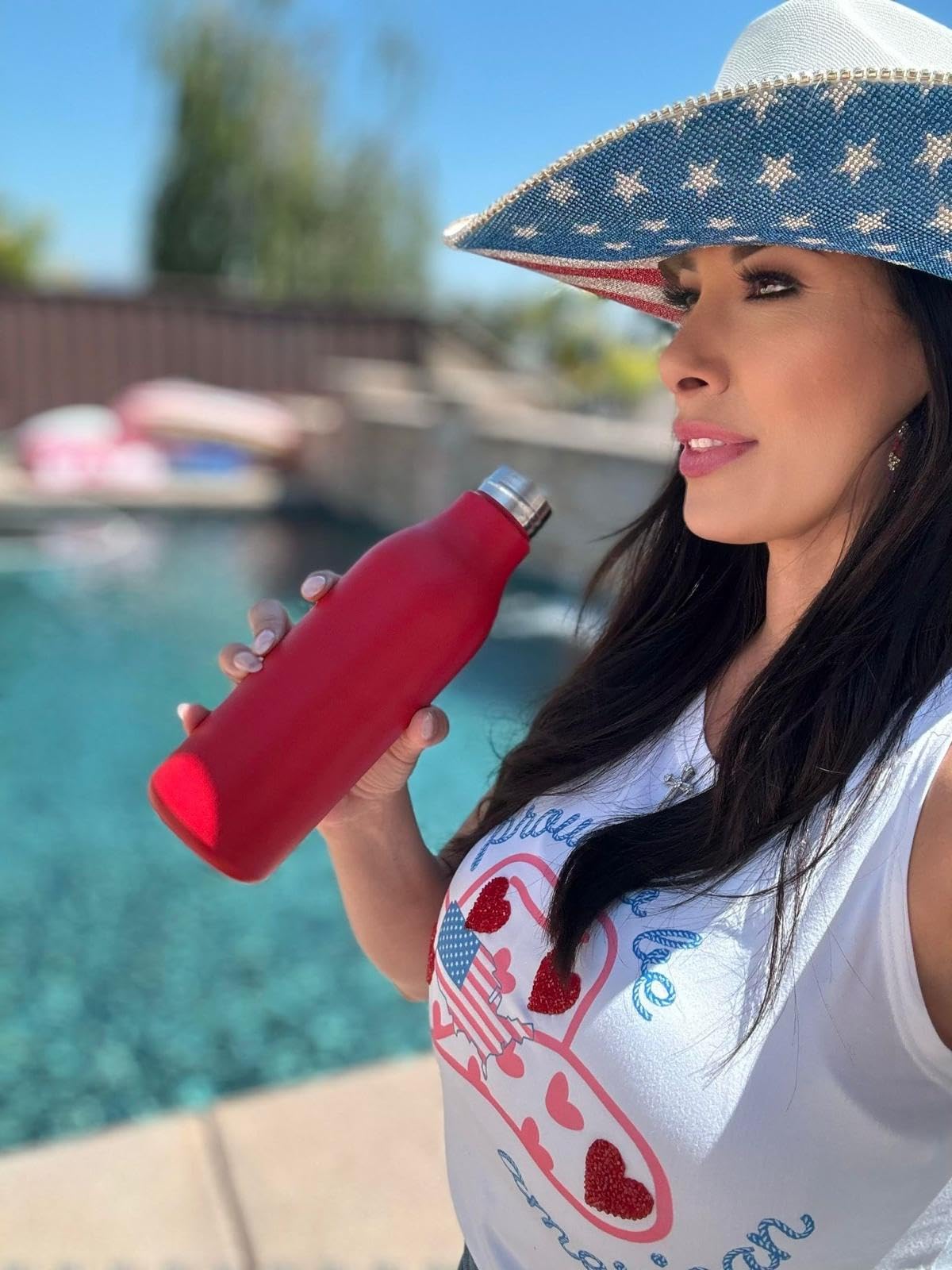 LaserGram Double Wall Insulated Stainless Steel Water Bottle with Peace Sign Design - Personalized Engraving Included - Perfect for Gym, Hiking, Travel & Everyday Use
