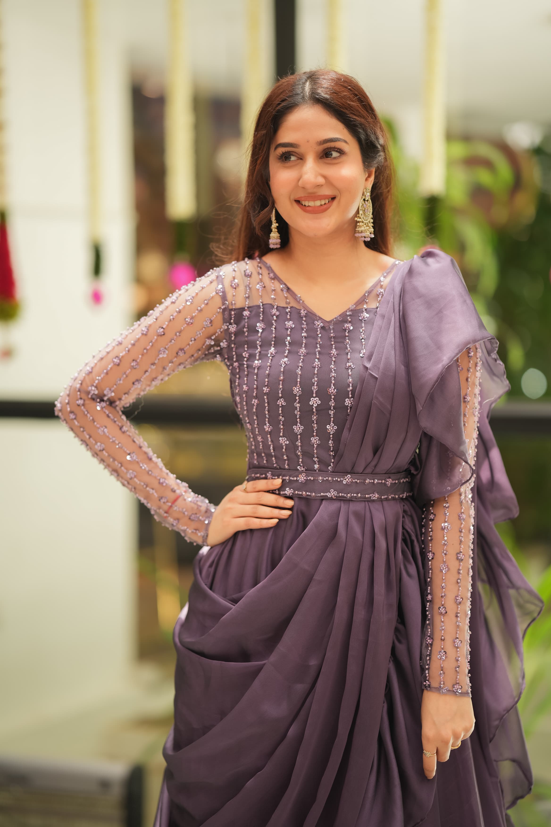 Premium Yashna Drape Wear DD569 - Elegant & Comfortable Women's Fashion for Parties, Weddings & Special Occasions
