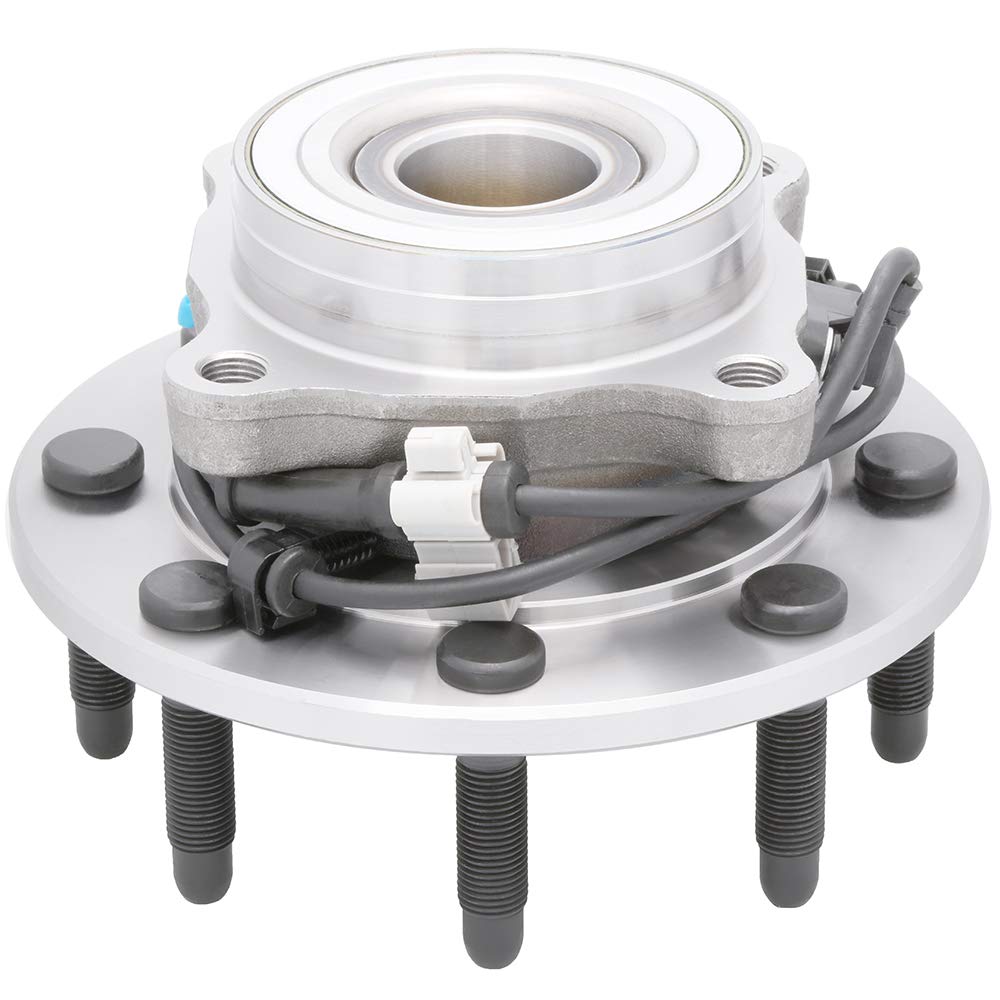 2-Pack 515058 Front Wheel Hub Bearing Assembly for 4WD Chevrolet Avalanche 2500, Silverado 1500/2500/3500 & GMC Sierra 1500/2500/3500, Yukon XL 2500, Hummer H2 - Heavy Duty Replacement for Off-Road & Towing