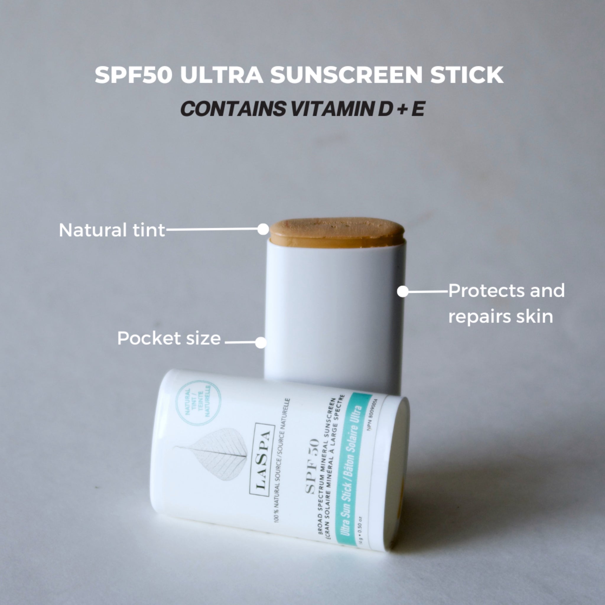 SPF50 Sunscreen Stick for Face & Body - Waterproof, Non-Greasy, UVA/UVB Protection - Perfect for Beach, Swimming & Outdoor Activities