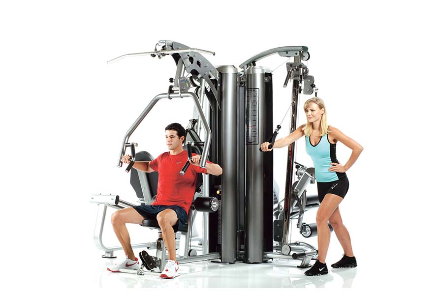 TuffStuff Apollo 7400 4 Station Multi Gym System - Full Body Home Workout Equipment for Strength Training | Perfect for Home Gym, Fitness Centers & Personal Training