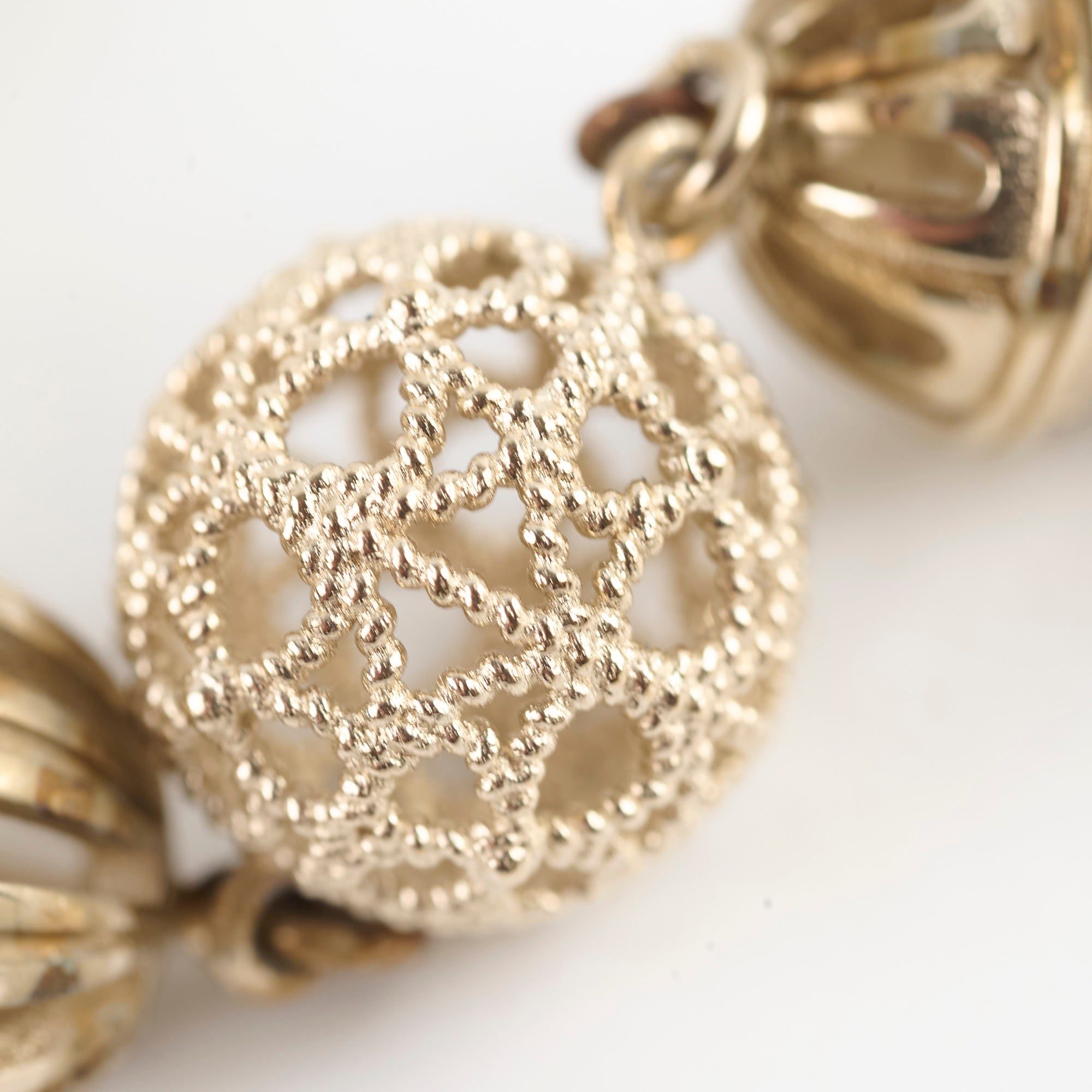 Chanel Round Beaded Bracelet for Women - Luxury Pearl & Crystal Cuff Bangle - Perfect for Parties, Weddings & Special Occasions