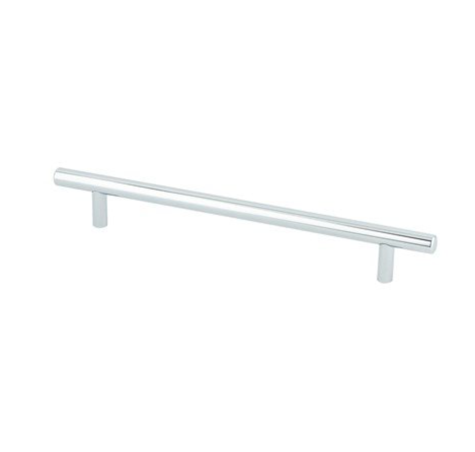 Polished Chrome Round T-Bar Cabinet Knobs and Drawer Pulls - Modern Hardware for Kitchen Cabinets, Dressers & Furniture Upgrades