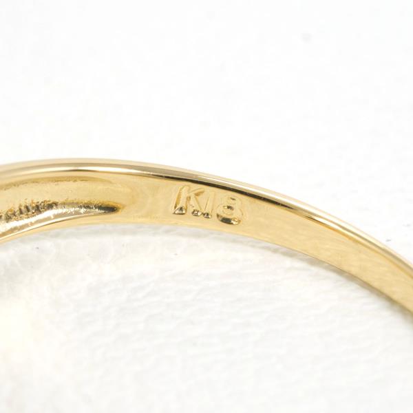 18K Yellow Gold Pearl Diamond Ring for Women - Elegant Bridal, Engagement, Anniversary Jewelry Gift - Perfect for Weddings, Parties & Special Occasions