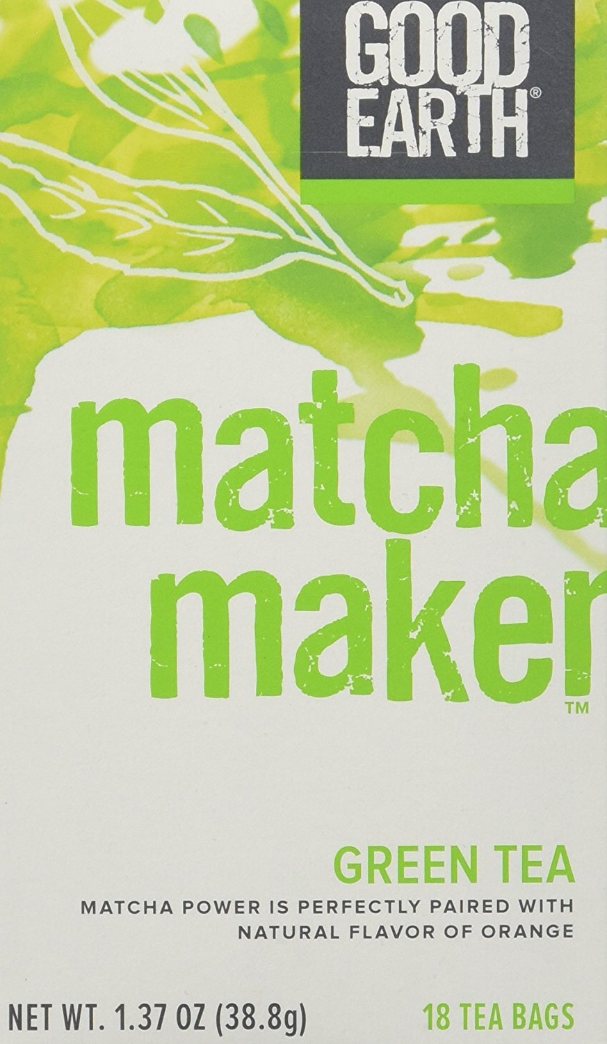 Good Earth 216930 Super Green Tea with Matcha - 18 Count Box | Antioxidant Rich, Energy Boosting Tea for Morning Focus & Afternoon Relaxation
