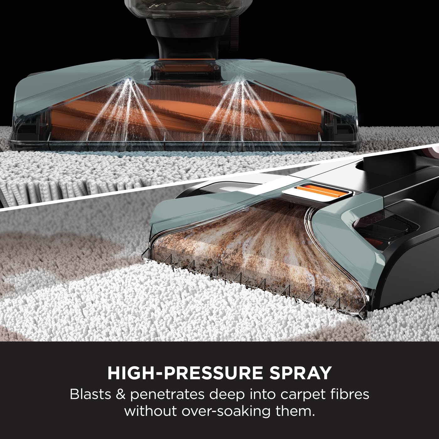 Shark CarpetXpert Deep Clean Carpet Cleaner with Built-In Stain Remover | 3 Cleaning Tools & Full-Size Formula | Powerful 960W Motor | Removes Dirt, Grime & Tough Stains | Fast Drying & Lightweight (2.3L Tank, Grey) | Perfect for Home, Office & Pet Hair Cleaning