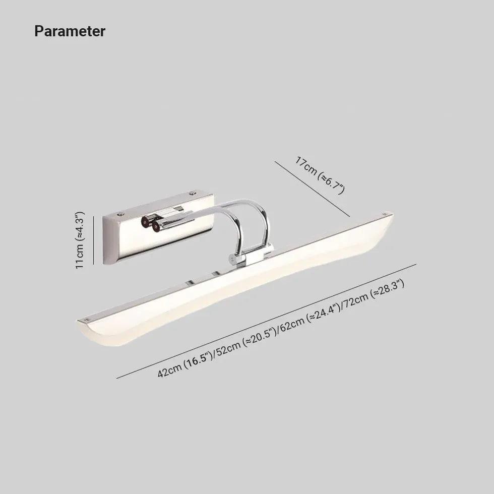 Modern Stainless Steel Picture Light - Adjustable LED Art Display Lighting for Wall Paintings, Photos & Home Decor - Perfect for Living Room, Gallery & Office