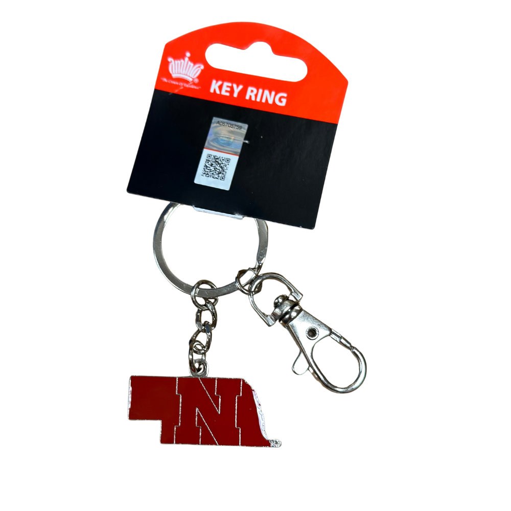 Nebraska Huskers Team Logo Keychain - Official College Football Fan Accessory for Keys, Bags & Gameday Spirit