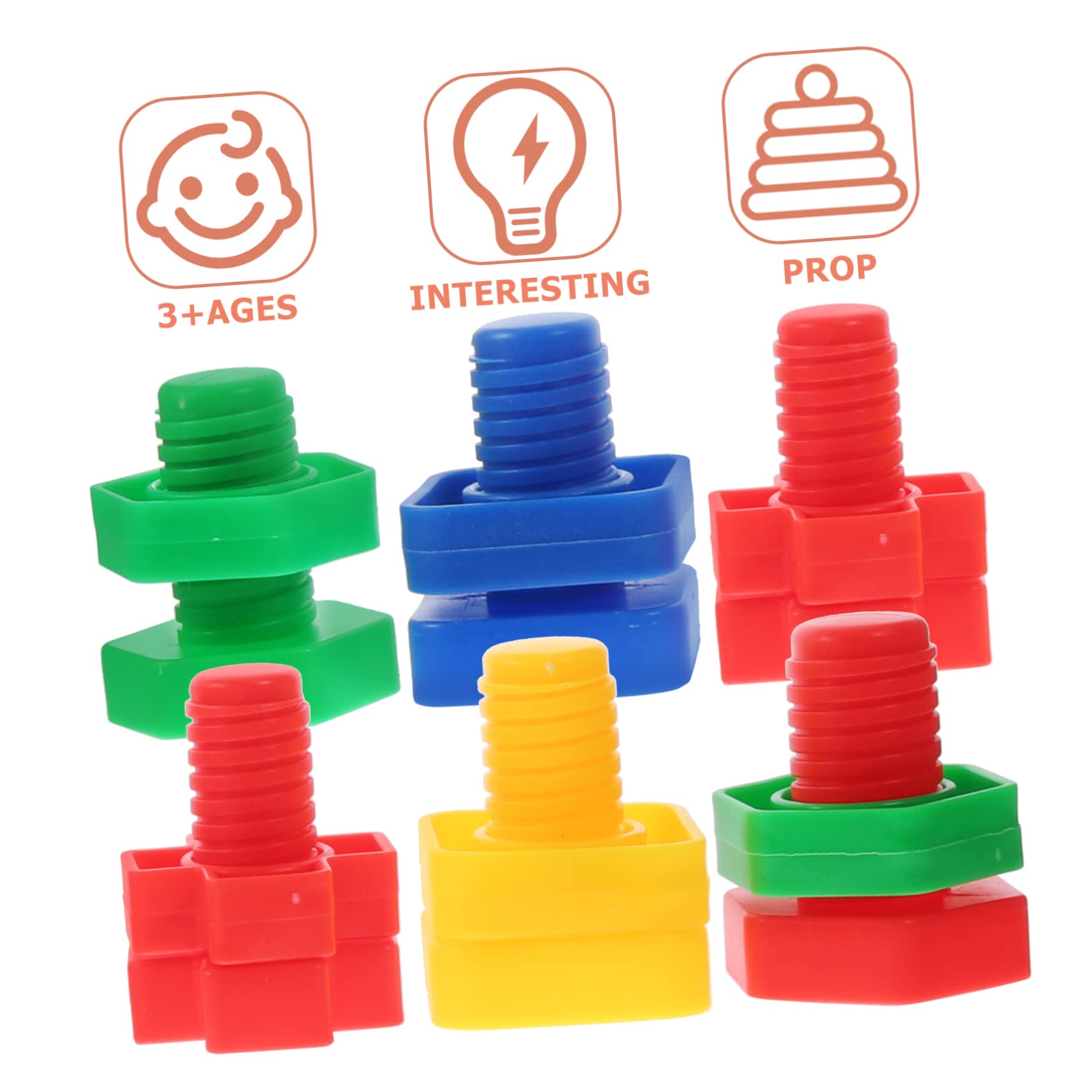 African Grey Parrot Toys - 6pcs Puzzle & Matching Game for Small Birds - Play & Learn