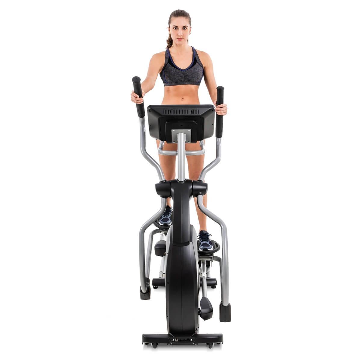 Spirit Fitness CE800ENT Elliptical Trainer - Low Impact Cardio Machine for Home Gym, Full Body Workout Equipment | Perfect for Small Spaces & Apartment Fitness