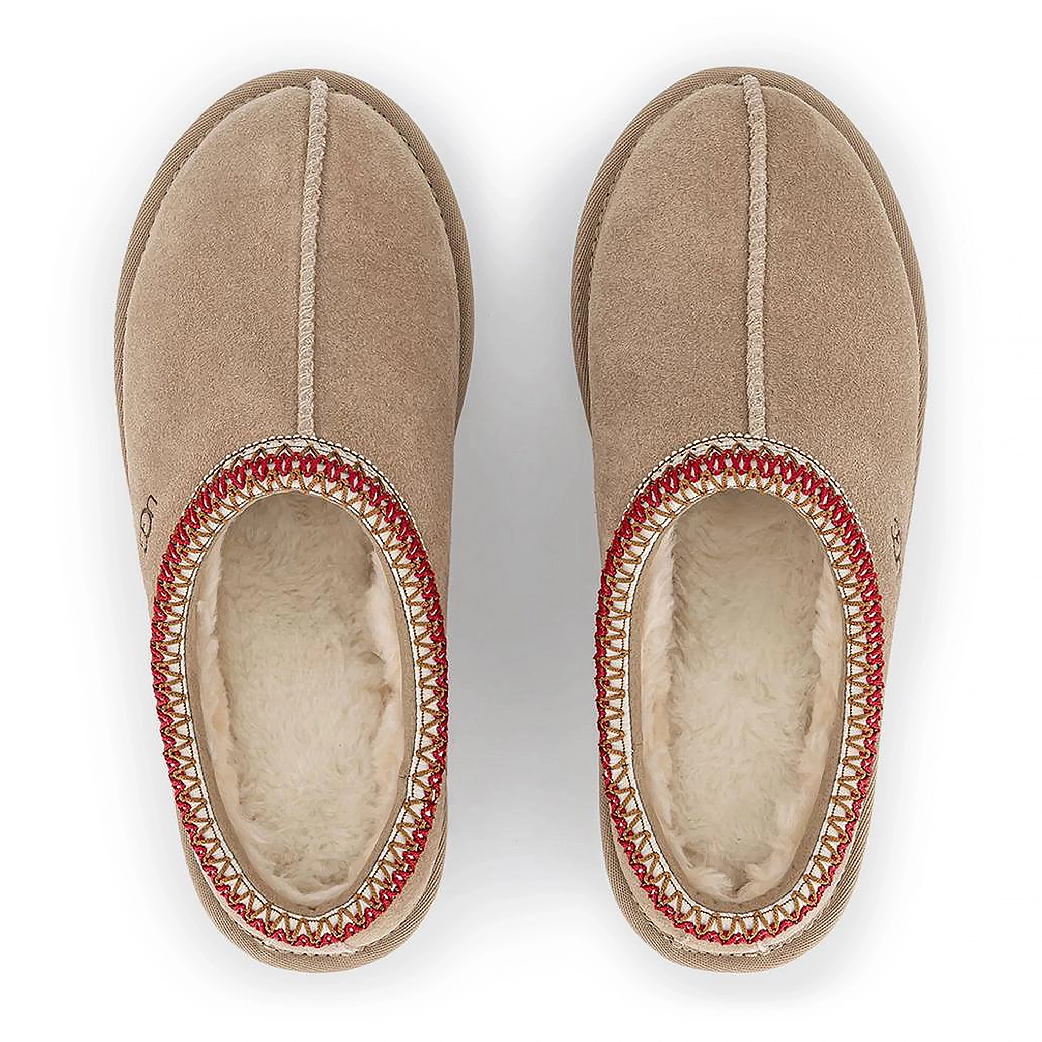 UGG Tasman Sand Dark Cherry Slippers for Women - Cozy Indoor/Outdoor House Shoes for Relaxing at Home & Quick Errands