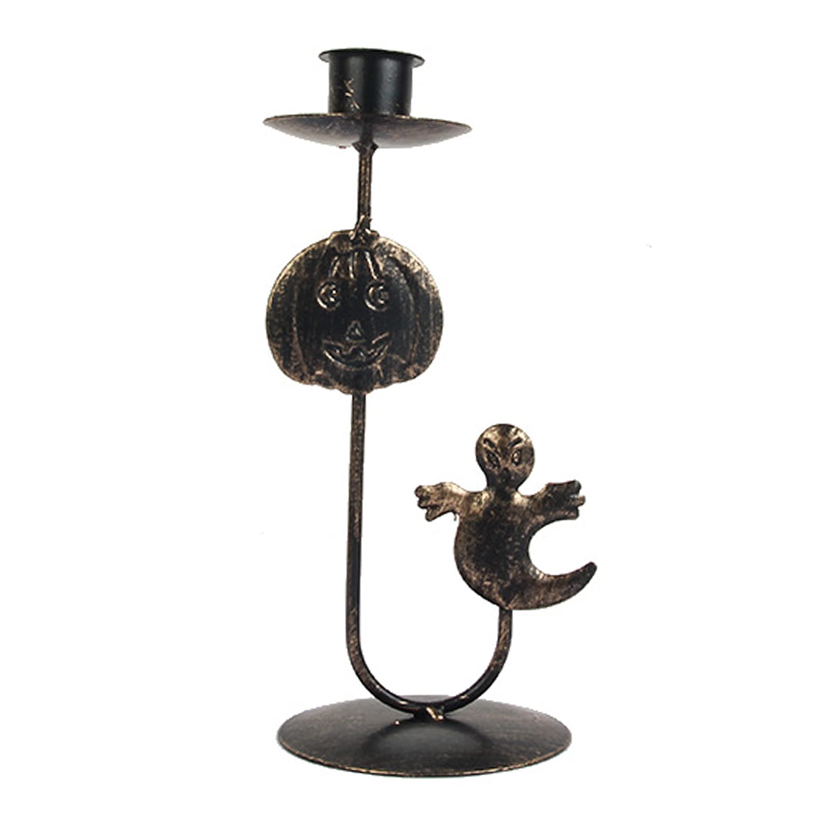Rust-Proof Wrought Iron Candle Holder for Halloween Decorations, Weddings, Church & Holiday Décor - Elegant Candle Stand for Indoor Events, Hotels & Home Decoration | Perfect for Centerpieces, Table Settings & Seasonal Displays