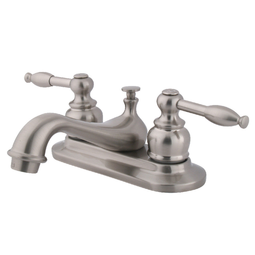 Kingston Brass KB601KL 4-Inch Centerset Bathroom Faucet - Modern Water-Saving Design for Sink, Vanity & Powder Room (Oil-Rubbed Bronze Finish) - Perfect for Home, Hotel & Commercial Use