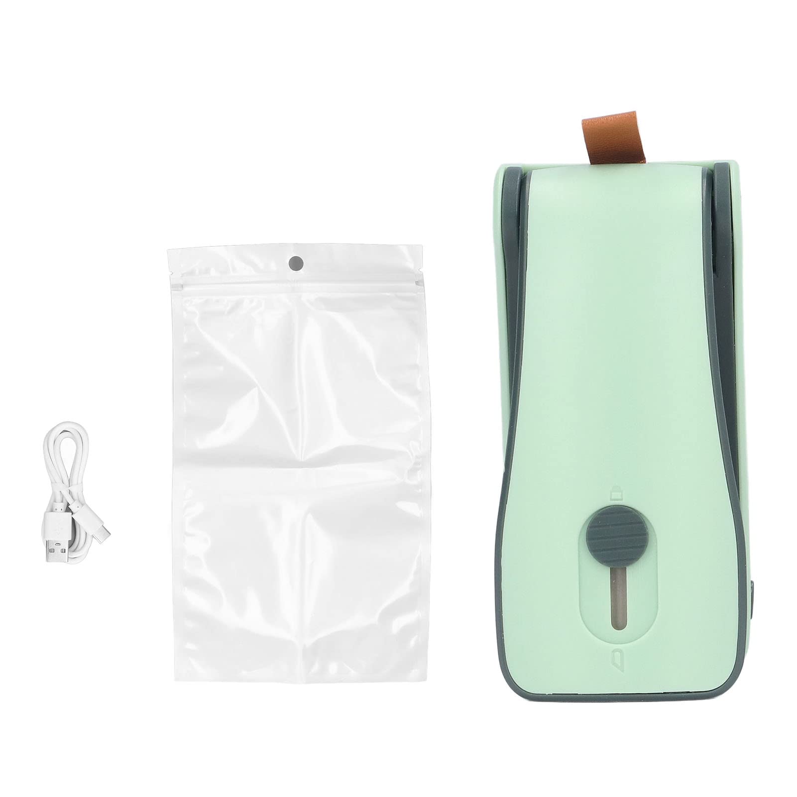 Mini Food Sealer - Handheld Vacuum Sealer with Magnetic Bottom Design | Portable USB Charging Bag Resealer for Food Storage, Snacks, Meal Prep & Travel | Keep Food Fresh Longer