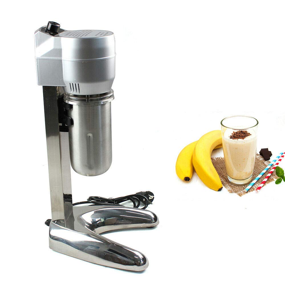 22 oz Commercial Electric Drink Mixer Machine - Stainless Steel Smoothie & Malt Blender, 110V 300W (Single Head B) - Perfect for Ice Cream Shops, Coffee Bars & Smoothie Stands