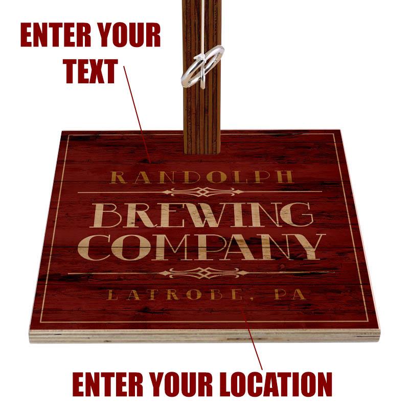 Customizable Large Tabletop Ring Toss Game Set for Adults - Fun Bar & Party Drinking Game - Perfect for Breweries, Pubs, Tailgating & Backyard Parties